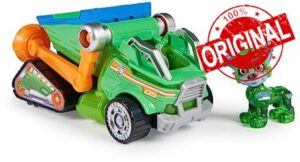 Paw Patrol: The Mighty Movie Toy Recycling Lorry with Rocky Mighty Pups Action Figure