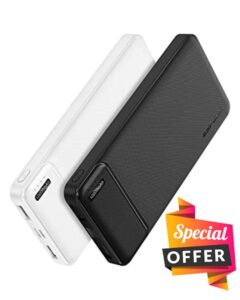 AsperX 2-Pack Power Bank Portable Charger Fast Charging 10000mAh