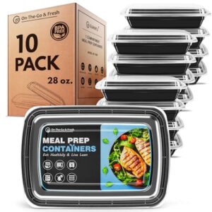 BPA Free Reusable Food Prep Containers with Lids - Microwave