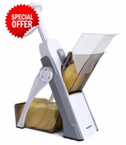 SUPMAKIN Safest Mandoline Vegetable Slicer/Chopper