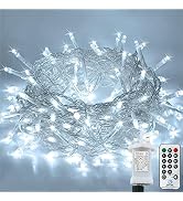 LITYBY Fairy Lights Plug in Waterproof,15M/49ft 120 LED String Lights Main Powered,8 Modes Remote...