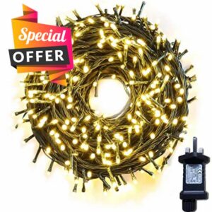 gresonic 750 LED 15m/49.2ft Christmas Tree Fairy Lights Warm White Indoor
