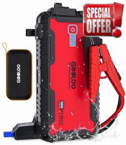 GOOLOO Jump Starter 1500A IP65 12V Portable Car Battery Booster Jump Starter Pack Kit with Quick Charge