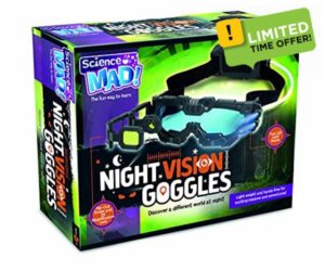 Science MAD! Night Vision Goggles For Kids - For Fun Night Missions - Lightweight