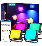 Govee Smart Outdoor String Lights, RGBIC Warm White 48ft/15m LED Bulbs, WiFi Patio Lights Work wi...