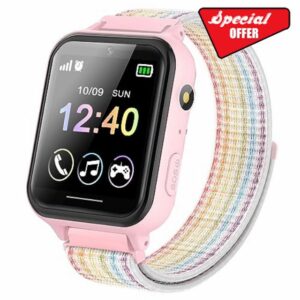 PTHTECHUS Smart Watch for Kids Girls Boys Watches Ages 4-12 Years with Nylon Strap 10 Learning Games Camera Music Video Player Alarm Clock Calculator Calendar Torch Children Toys Gifts