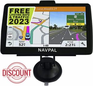 NAVPAL BLUETOOTH SAT NAV (7 INCH) UK EUROPE EDITION MAPS 2023 (FREE Lifetime Updates) GPS Navigation for Car Truck Motorhome Caravan