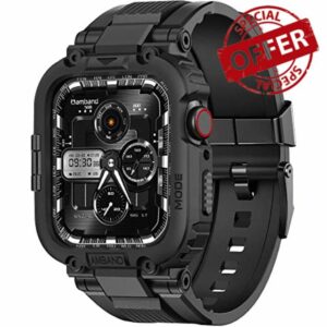 amBand Compatible with Apple Watch Straps 45mm 44mm 42mm with Bumper Cover