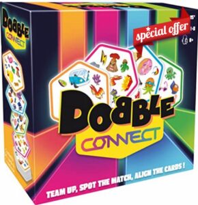 Asmodee | Dobble Connect | Quick Reaction Card Game | Ages 8+ | 2-8 Players | 20 Minutes Playing Time