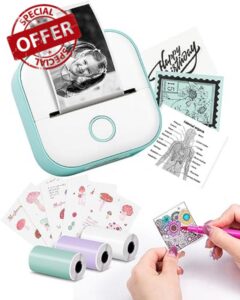 Memoking Mini Sticker Printer T02 Portable Printer