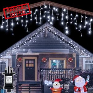 ZeMu Icicle Christmas Lights Outdoor