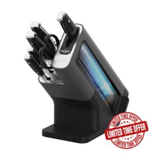 Ninja Foodi StaySharp Knife Block with Integrated Sharpener; 5 Knives and Scissors (1 pair)