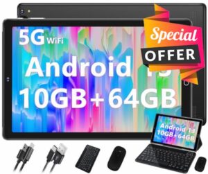 2023 Newest Tablet 10'' Android 13 10GB RAM+64GB ROM (TF 1TB)