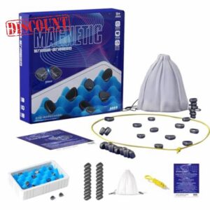 Magnetic Games Magnetic Chess Set Magnetic Chess Game Magnetic Board Game Educational Checkers Game Portable Chess Board Creative Table Top Magnet Game Strategy Game for Kids and Adults Family Party