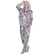 DiaryLook Womens Fleece Pyjamas Sets Fluffy Soft Ladies Pyjamas Lounge Wear Sets Hoodie Women Lou...