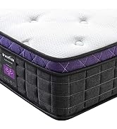 Inofia Double Memory Foam Sprung Mattress 11.4 Inch,Mattress with Advanced Ventilated Mesh Side C...