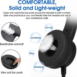 U17D 3m Length Noise Cancelling Headset Stereo Headphone for PC