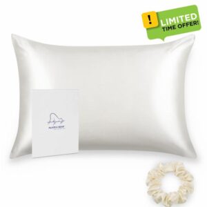 ALASKA BEAR 100% Mulberry Silk Pillowcase for Hair and Skin Health