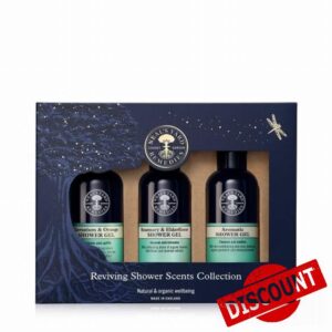 Neal’s Yard Remedies Reviving Shower Scents Collection Gift Set | Uplifting Shower Gels With Organic Essential Oils | Vegan Shower Gels Made With Organic Ingredients