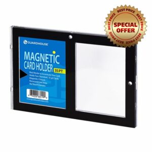 Guardhouse Magnetic-Close Two Trading Card Display Holder Black Border 35 p