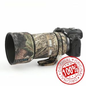 ROLANPRO Waterproof Lens Cover for Canon RF 70-200mm F2.8 L is USM Camouflage Rain Cover Lens Protective Sleeve Guns Case (#23 Brown jungle waterproof)