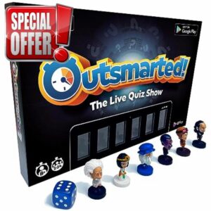 OUTSMARTED! The Live Family Quiz Show Board Game | Ages 8+ | For 2 to 24 Players (Outsmarted 2023 Edition)
