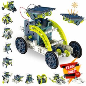 ACELIFE STEM Solar Robot Toy 12-in-1 Educational Science Kit DIY Building Toy Construction Engineering Set for Kids Age 8-12 Boys & Girls Birthday