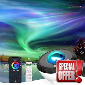YunLone Aurora Star Projector Galaxy Light with Smart APP