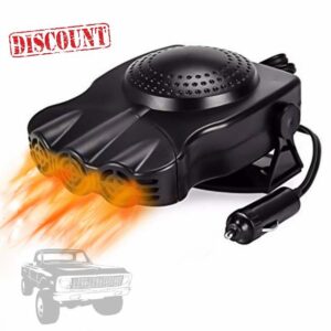 Showvigor Portable 12V Car Heater That Plug into Cigarette Lighter Windshield Defroster & Defogger 2 in 1 Fast Heating/Cooling Automobile Heater Demister Vehicle Heater Fa