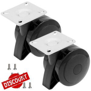 GLOWYE 2-Pack Heavy Duty Casters Set for Weber Spirit 200 & 300 Series Grills (Model 2013 Y - New)