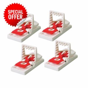 The Big Cheese Ultra Power Mouse Traps (4 pack) - Reusable Mouse Trap