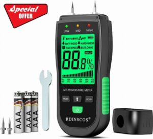 Damp Meter MT19 Wood Moisture Meter for Walls Logs