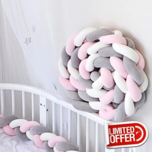 LOVEXIN 3 Shares Braided Cot Bumper