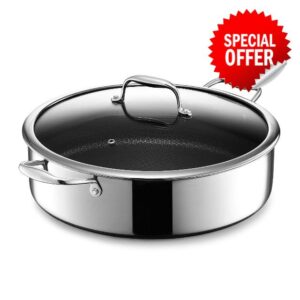 HexClad Hybrid Nonstick Sauté Pan and Lid