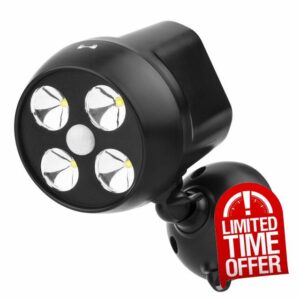 NICREW Battery Powered Outdoor LED Security Light 1 Pack