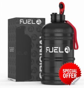 Fuel24 Jug - 2.2 Litre Water Bottle - Extra Strong Flex Material - Drop Proof
