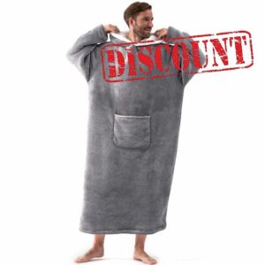 Hansleep 148cm Long Oversized Wearable Blanket Hoodies for Women & Men