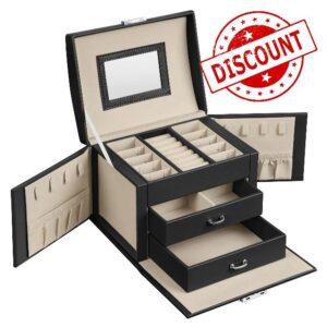 SONGMICS 3-Tier Jewellery Box