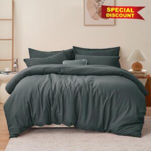 RUIKASI Super King Size Duvet Cover Set - Microfiber Superking Duvet Cover with 2 Pillowcases