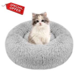 fireowl Calming Dog Bed Cuddle Cozy Pet Sofa Round Bed Sleeping Dog Bed Cave