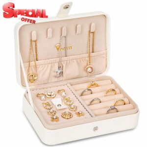 Voova Travel Jewellery Box Organiser for Women Girls