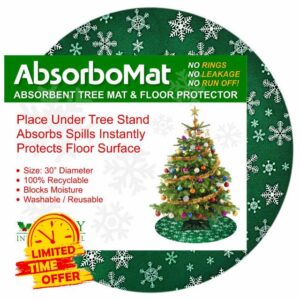 Holly International Waterproof Christmas Tree Mat & Floor Protector