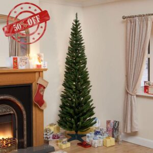 210cm (7ft) Norway Spruce Slim Tree With 401 Tips