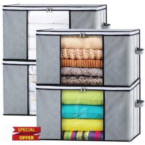 GoMaihe Clothes Collapsible Storage Boxes with Lids