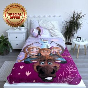 Jerry Fabrics Frozen Fleece Blanket Cuddly Blanket 100 x 150 cm - Super Soft & Comfy Naptime Blanket for Children