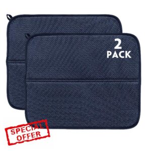 RECYCO Microfiber Dish Drying Mat for Kitchen Counter 44x36cm