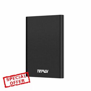 TEYADI External Hard Drive 500GB 2.5-Inch Slim Portable Removable Hard Drive for PC