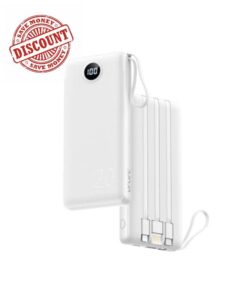 VRURC Power Bank with Built in Cables