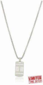 Tommy Hilfiger Jewelry Men's Stainless Steel Pendant Necklace - 2790316