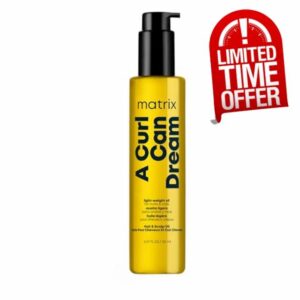 Matrix Total Results A Curl Can Dream Lightweight Oil with Sunflower Oil for Curly and Coily Hair 150ml
